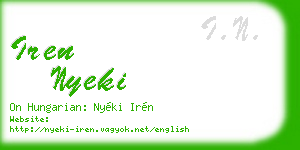 iren nyeki business card