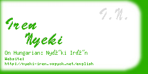 iren nyeki business card
